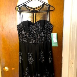 Studio One Illusion Neck Dress